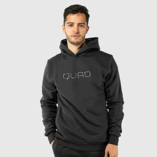 Quad Felpa signature con cappuccio